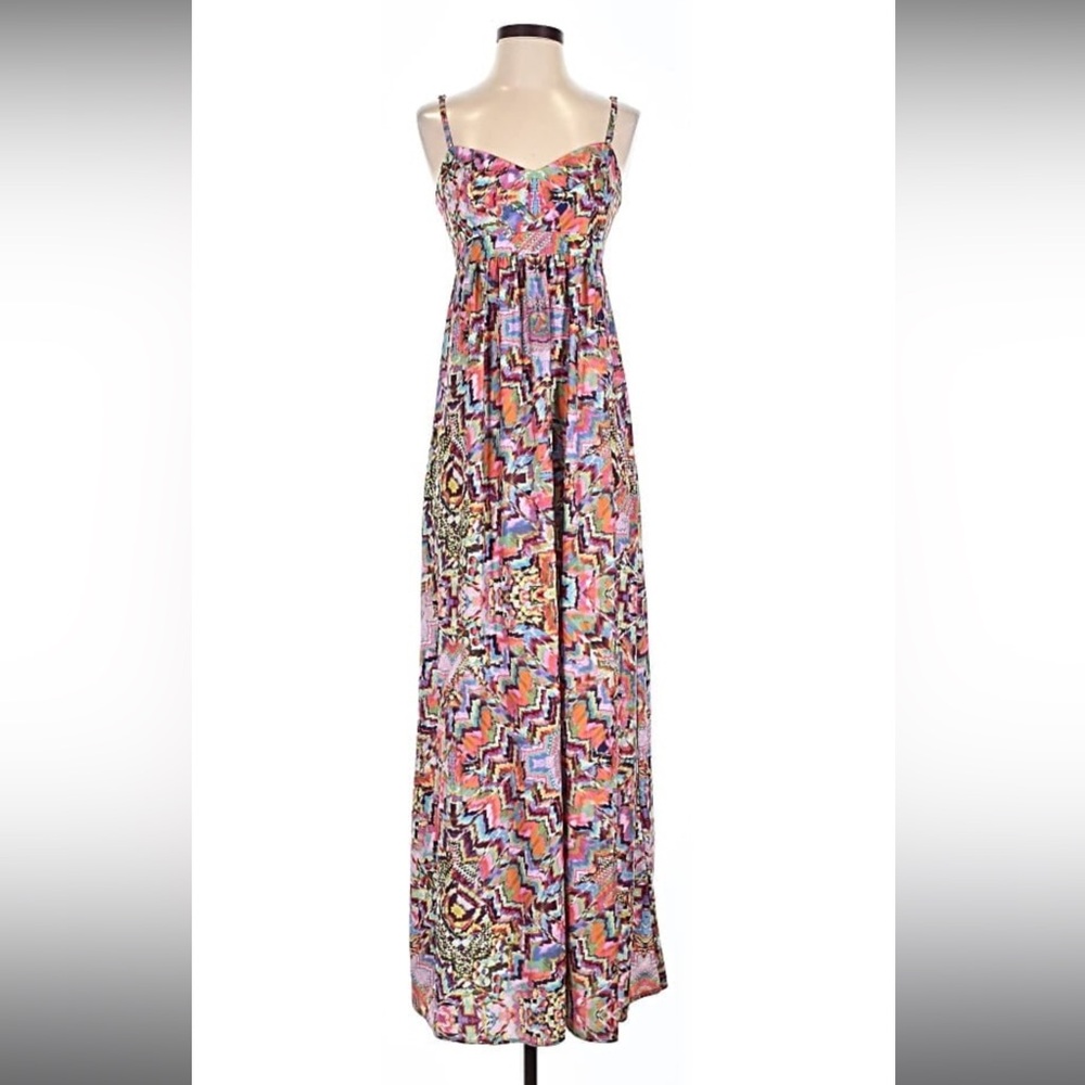 FELICITY & COCO Women’s Bright Colorful Abstract Party Maxi Dress Nordstroms SM